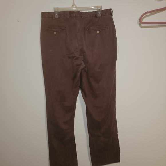 Peter Millar Chino Pants Mens 34x31 Burgundy Pima Cotton Preppy Classic Golf - Picture 9 of 9